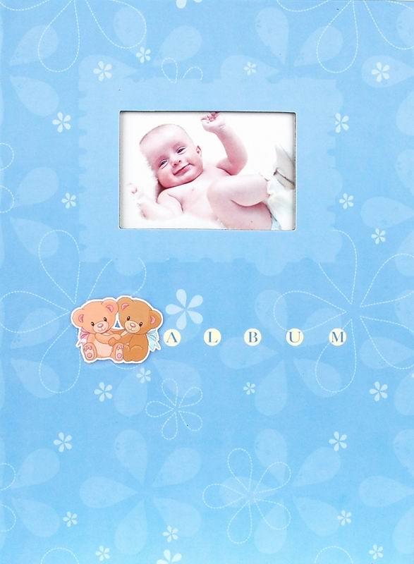 SAMOLEPÍCÍ album 40 stran - dětské (happy) modré