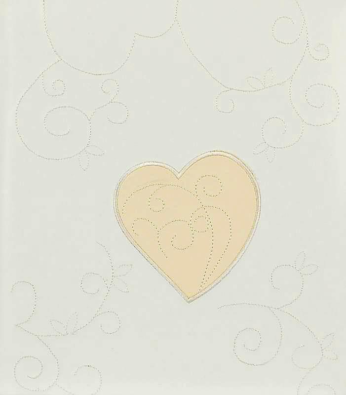 Svatební fotoalbum 60 stran Heart bílý