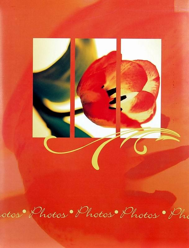 SAMOLEPÍCÍ album 20 stran -Flower wave červené