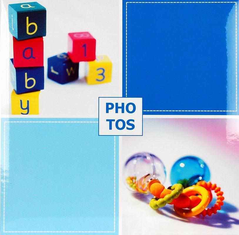 SAMOLEPÍCÍ album 40 stran - Baby Box modré