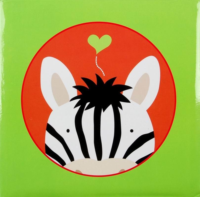 Album klasické dětské 100 stran - Jungle zebra zelený