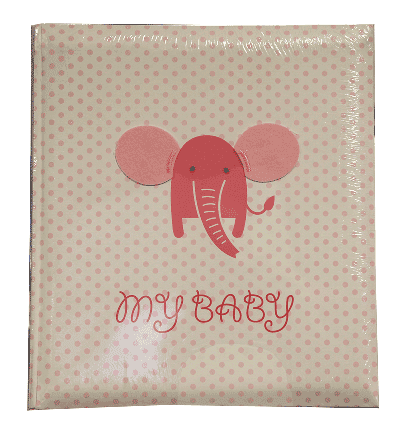 Album dětské 60 stran -  baby Elephant růžové