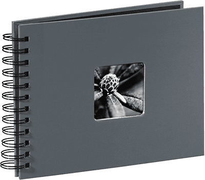Klasické fotoalbum 50 stran Fine Art šedé malé