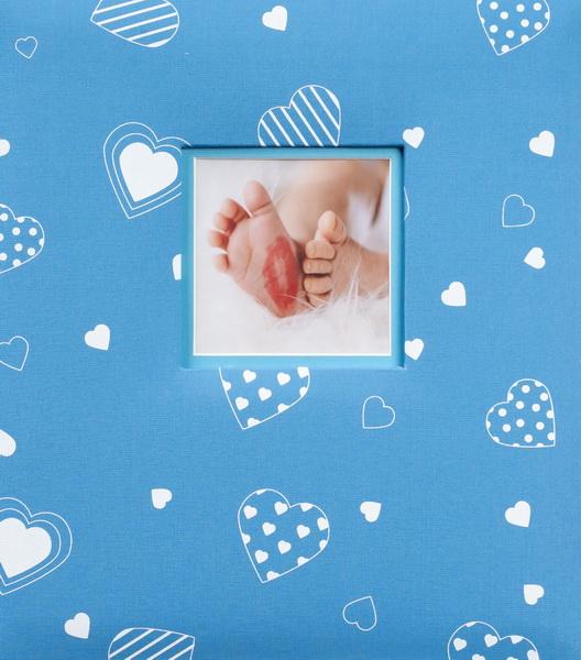 Album dětské 100 stran Baby heart modré