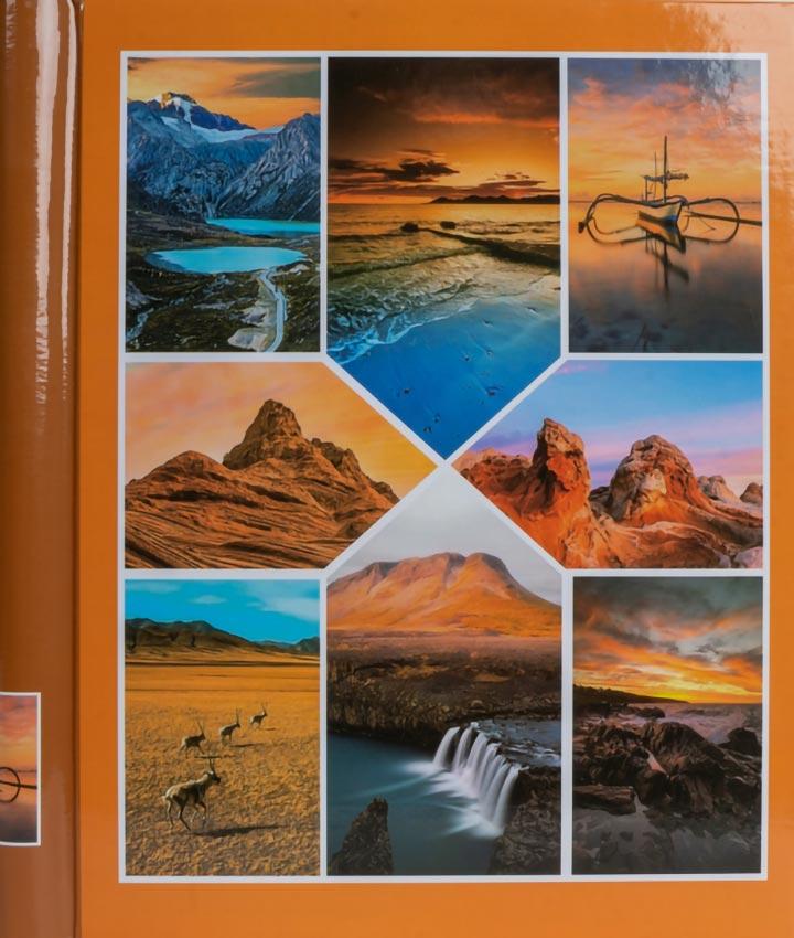SAMOLEPÍCÍ album 40 stran  Temps oranžové