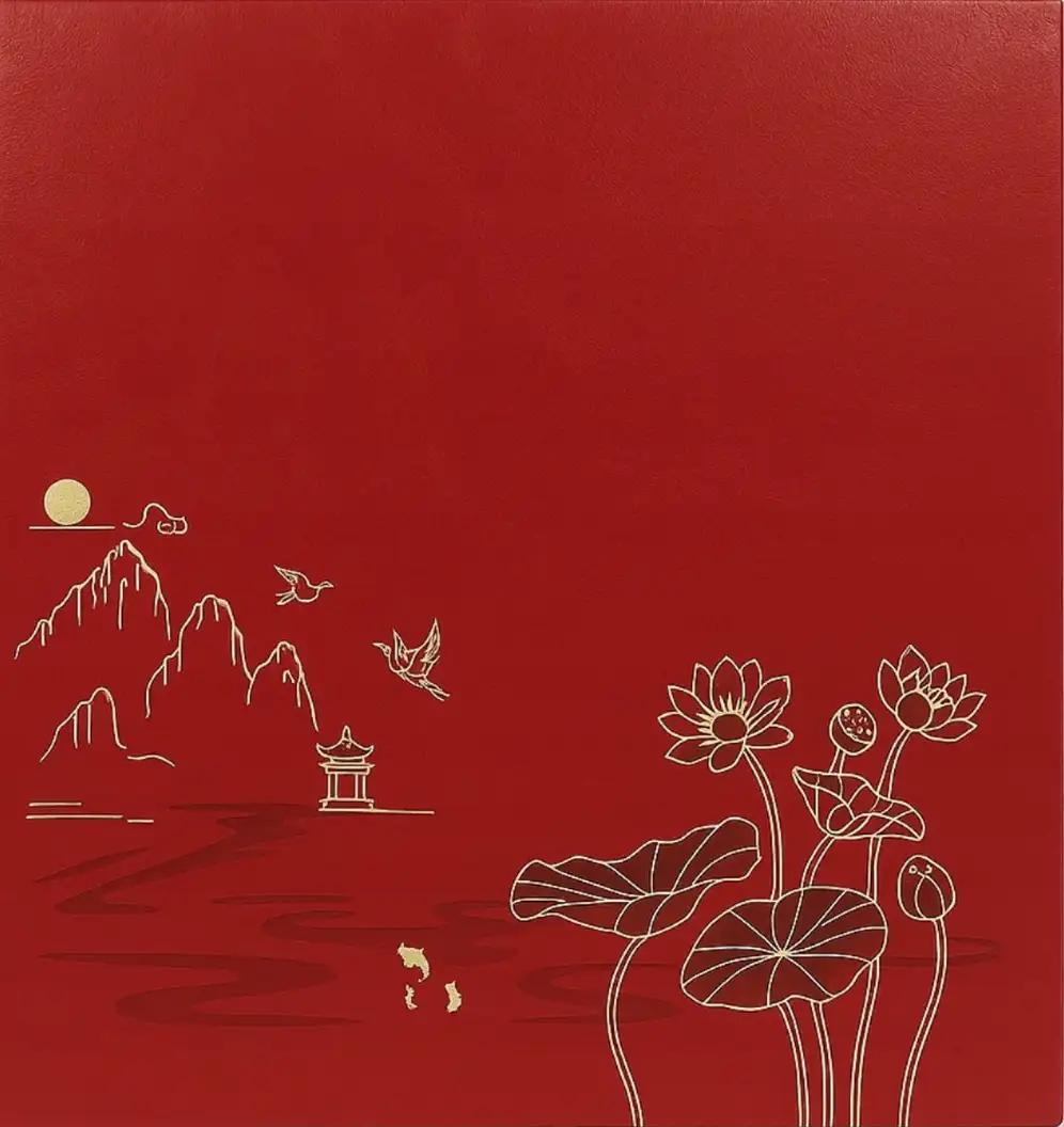 Fotoalbum 10x15 pro 1000 fotek Lotus-red