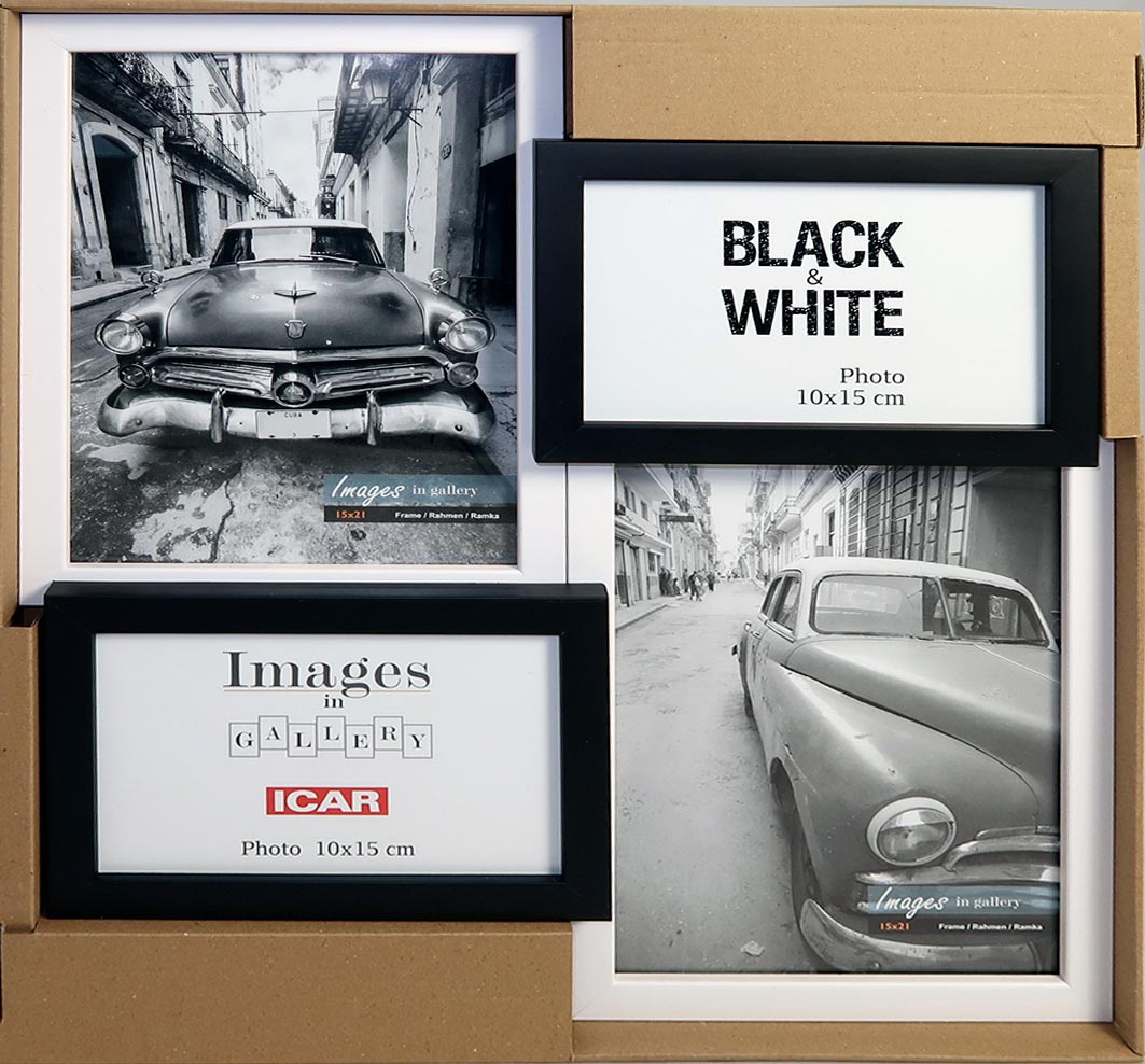 Fotorámeček Gallery Multi Black-White 44