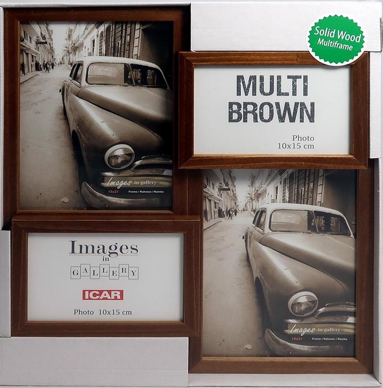 Fotorámeček Gallery Multi Brown 44