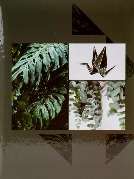Mini album pro 100 fotek 10x15 Origami 2 zelené