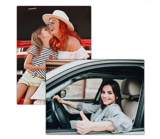 plechová tabulka s fotografií