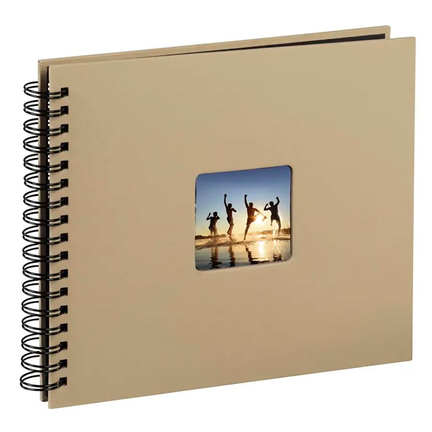 Klasické kroužkové fotoalbum 50 stran Fine Art béžové