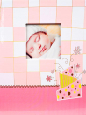 Album pre 200 fotiek 10x15 Baby checker ružový PL