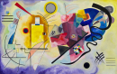 Žlutá-červená-modrá 50x80cm - Wassily Kandinsky