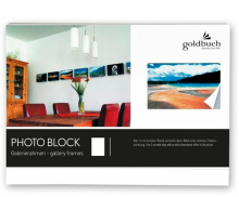 GOLDBUCH samolepiaci plastový rám FOTO BLOK 13x18 čierny - darček