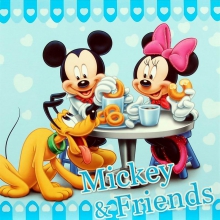 Album pre 200 fotiek 10x15 Disney Mickey modrý