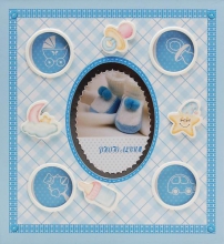 Album pre 200 fotiek 10x15 baby 19 modré