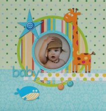 Album pre 200 fotiek 10x15 Little Star modrý