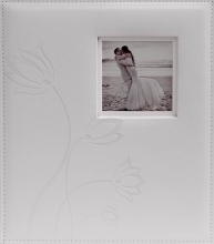 Svadobné fotoalbum 60 strán Flower biele