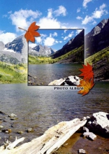 Minialbum 9x13 pre 36 fotiek   Nature view rôzne farby