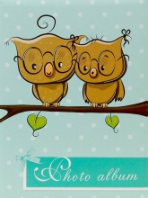 Fotoalbum 10x15 pre 200 fotiek OWL 1 zelené