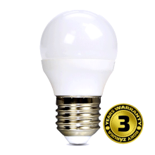  287/5000 Solight LED žiarovka, miniglobe, 6W, E27, 3000K, 450L WZ412