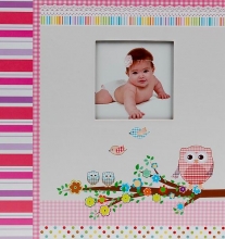 Album pre 200 fotiek 10x15 Owlet ružové