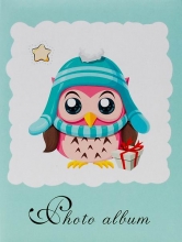Mini album pre 100 fotiek 10x15 Owl zelený