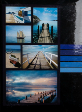 Fotoalbum 10x15 pre 300  fotiek Millo modrý