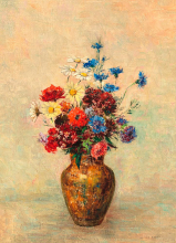 Kvety vo váze 50x70cm (1910) Odilon Redon