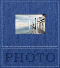 Klasické fotoalbum 60 strán Trendy modrý