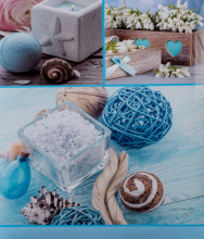 Fotoalbum 10x15 pre 500 fotiek Aloe modrý