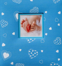 Album pre 200 fotiek 10x15 Baby Heart modrý