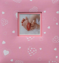 Album pre 200 fotiek 10x15 Baby Heart ružový