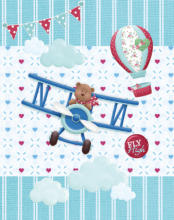 Album detské 10x15 pre 304 fotiek  Flying modrý
