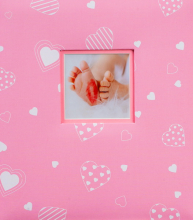 Album detské 100 stran Baby heart ružový 2.jakosť