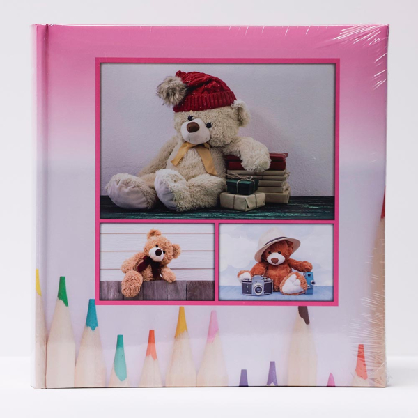 Album pro 200 fotek 10x15 Teddy růžové