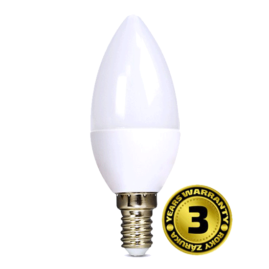 Solight LED žárovka, svíčka, 6W, E14, 3000K, 450lm WZ409