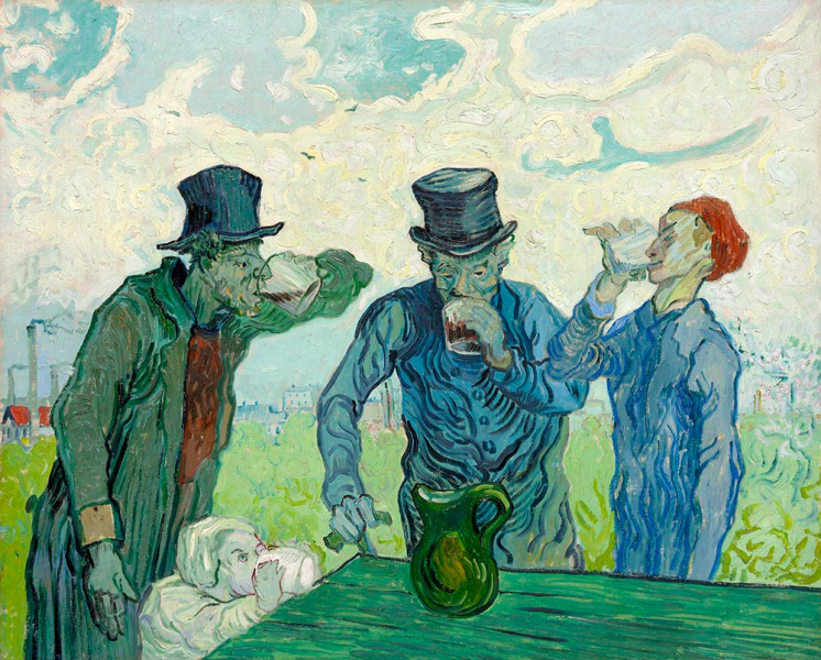 Pijáci 50x60cm - Vincent Van Gogh