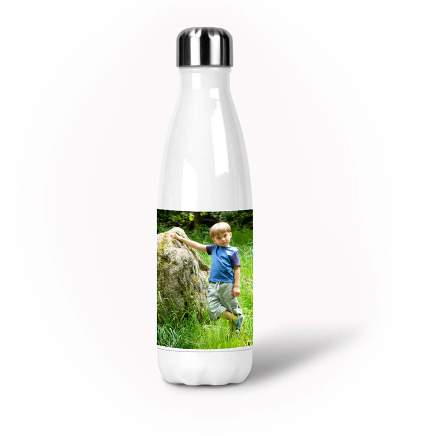 Termoska fľaša 500ml biela s fotografiou