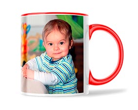 Hrnky LUX s barevným vnitřkem a fotografií