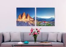 2-dielny fotoobrat 50x100 cm